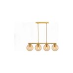 Vivense Irem Dörtlü Sıralı Avize, Eskitme Gold Bal