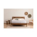 Vivense Izabelya Hazeran Başlıklı Ahşap Karyola, Ceviz, 120X200 - 120 x 200 cm