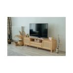 Vivense Jüt Iskandinav Jüt Tv Ünitesi, Kumaş Kapaklı, 180 cm - Meşe