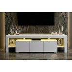 Vivense Kale Ledli Tv Ünitesi, Beyaz, 200 cm - 180 cm x 35 cm x 50 cm