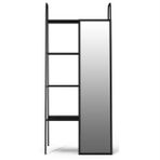 Vivense Lackboard Aynalı Metal Siyah Kitaplık