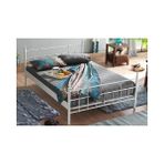 Vivense Lalas Metal Karyola, Beyaz, 120X200 - 120 x 200 cm