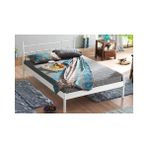 Vivense Lalas S Metal Karyola, Beyaz, 120X200 - 120 x 200 cm