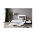 Vivense Life Bazalı Karyola, 120X200 - Beyaz - 120 x 200 cm