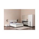 Vivense Line Yatak Odası Takımı, 6 Kapaklı - Krem - 160X200