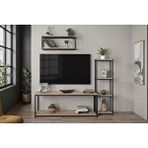 Vivense Loft Line Tv Ünitesi, Üçlü Set Meşe