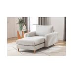 Vivense Merlin Daybed, Ince Kol, Naturel, Recycled, Açık Gri
