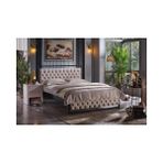 Vivense Mithra Metal Karyola, Siyah, Krem 120X200 - 120 x 200 cm