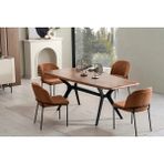 Vivense Navona Plus Sandalye - Turuncu - 53 cm x 58 cm x 84 cm