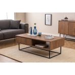 Vivense New Laxus Orta Sehpa, Ceviz - 120 cm x 60 cm x 43 cm