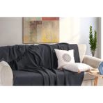 Vivense Noble Tek Kişilik Koltuk Örtüsü, Füme - 200 x 100 cm