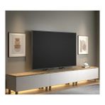 Vivense Nora Bohem Ledli Tv Ünitesi, 3 Kapaklı, 300 cm - Beyaz - 300 cm x 35 cm x 42 cm