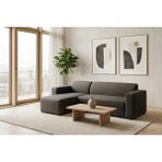 Vivense Nova Keten Köşe Koltuk, Sol, Antrasit - 140 cm x 60 cm x 80 cm