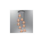 Vivense Özcan Aydınlatma Mekik Dokuzlu Sarkıt, Helezon Rose Gold, 28039A32