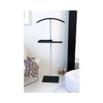 Vivense Polla Gümüş Siyah Metal Dilsiz Uşak - 45 cm x 26 cm x 115 cm