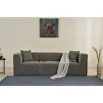Vivense Raks Moduler Sünger Üçlü Kanepe, Gri - 245 cm x 85 cm x 70 cm