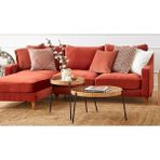 Vivense Ronda Orta Sehpa Takımı - 70 cm x 70 cm x 40 cm - Meşe
