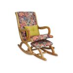 Vivense Rustik Sallanan Sandalye, Retro, Ahşap Naturel - 860-Turuncu