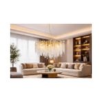 Vivense Selip Kristal Avize, 80 cm - Gold