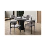 Vivense Senkron Yemek Masası Takımı - Siyah - 100 cm x 100 cm