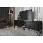 Vivense Sofia Tv Ünitesi, Siyah, 180 cm - 180 cm x 35 cm x 55 cm