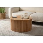 Vivense Soli Bohem Orta Sehpa, Bej - 80 cm x 80 cm x 39 cm