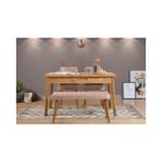 Vivense Stormi Açılır Masa Takımı, Atlantik Taş Rengi, 120X75