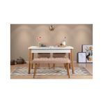 Vivense Stormi Açılır Masa Takımı, Beyaz Atlantik Taş Rengi 120X75 - 02Y-Yeşil - 75 cm x 120 cm