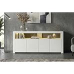 Vivense Sur Ledli Tv Ünitesi, Beyaz, 164 cm - 180 cm x 35 cm x 50 cm
