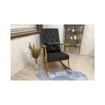 Vivense Trend Sallanan Sandalye, Kahve, Ahşap, Naturel Ayak - Gri