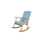 Vivense Trend Sallanan Sandalye, Mavi, Ahşap, Naturel Ayak