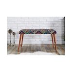 Vivense Tubihome Puf Bench, Desenli - Siyah
