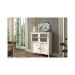 Vivense Valena Konsol Vitrin Büfe, 2 Nervür Cam Kapak - 110 cm x 44 cm - Aytaşı