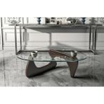 Vivense Venux Noguchi Orta Sehpa, Kestane - 98 cm x 70 cm x 39 cm - Kahverengi