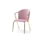 Vivense Vien Sandalye, Gold Soft Pembe - 44 cm x 48 cm x 84 cm