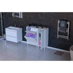 Vivense Yenice Banyo Dolabı, 60 cm 1 Geniş Sepetli, 100 cm - 100 cm x 32.5 cm x 97 cm - Beyaz