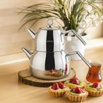 Viventea 4 Parça Paslanmaz Çelik Büyük Boy Çaydanlık