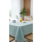 Vivesta Home 170X170 cm Pötikare Kareli Sofra Bezi | Masa Örtüsü, Piknik Örtüsü, Çok Amaçlı Şık ve Dayanıklı Örtü - Turkuaz - 170 x 170 cm