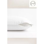 Vivesta Home 2 Adet 50X70 Cm Beyaz Fermuarlı Yastık Kılıfı - %100 Pamuklu, Kolay Yıkanabilir