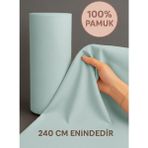 Vivesta Home 240 cm En Geniş Metrelik Kumaş – Kaliteli, Şık ve Çok Amaçlı Kullanım (Perde, Ev Tekstili, Dekorasyon) - Mint Yeşili - 100 cm