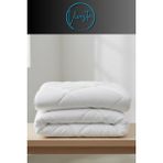 Vivesta Home Silikon Dolgulu Tek Kişilik Yorgan 155X215 – Yumuşacık, Nefes Alabilir Beyaz Konfor Yorganı - 155 x 215 cm - 010 - Beyaz