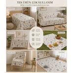 Vivesta Home Tek Kişilik Çok Amaçlı Yatak Örtüsü 4 Mevsim Kullanım Hafif Dayanıklı Koltuk Pike Örtüsü Şık Dekoratif - Beyaz - 160 x 220 cm