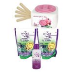 Vivet Maqya Ağda Set-Izla Ağda Kazanı+Bir Adet Yeşil Boncuk Ağda+Spatula+Ağda Sonrası Ve Masaj Yağı