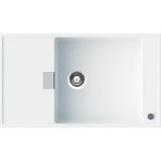 Vıvıano | Gm Serisi 1 Göz Beyaz 50×86 cm Xl Küvet Granit Evye + Sifon