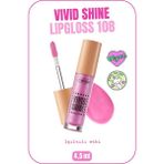 Vivid Shine Lipgloss Nemlendirici Işıltılı Dudak Parlatıcısı - 108 Pink Utopia - Pembe