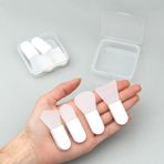 VIVID TELLA 4 Adet Mini Yüz Maskesi Aplikatörü Seyahat Silikon Yüz Maskesi Fırçası Yumuşak Güzellik Aracı Yeniden Kullanılabilir Seyahat Krem Çamur Maskesi Fırça Yüz Maskesi Fırça Paketi