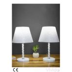 Vivido Home Dantelli Beyaz Elegant İkili Abajur