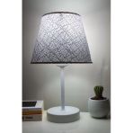 Vivido Home Dantelli Beyaz Modern Beyaz Ayaklı Abajur