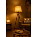 Vivido Home Doğal Muz Ağacı Lifli Ahşap Lambader