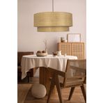 Vivido Home Modern Doğal Hazeran Rattan 2 Katlı Hasır Avize